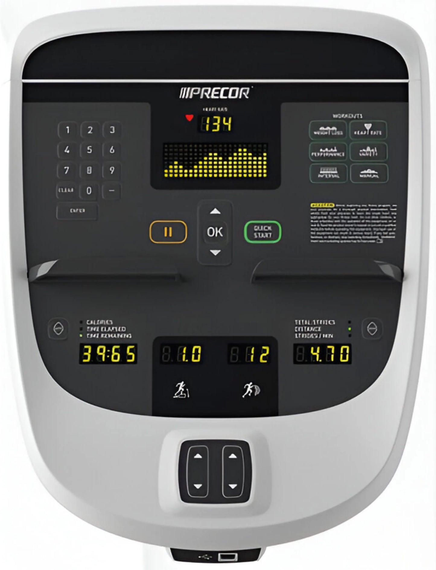 Precor EFX 815 Elliptical Crosstrainer w/p10 Console (Remanufactured)