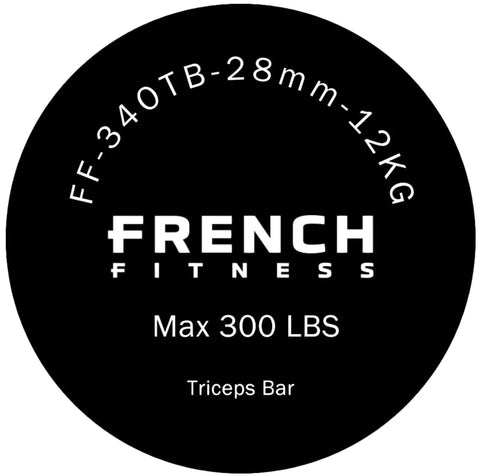 French Fitness 34" Olympic Tricep Bar (New)