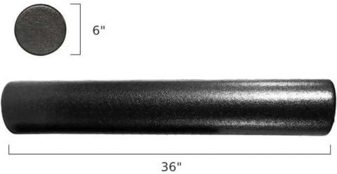 French Fitness 36" Black Foam Roller (New)