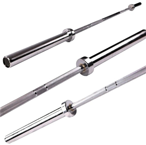 French Fitness 5' Chrome Olympic Bar - 26 Lbs (New)