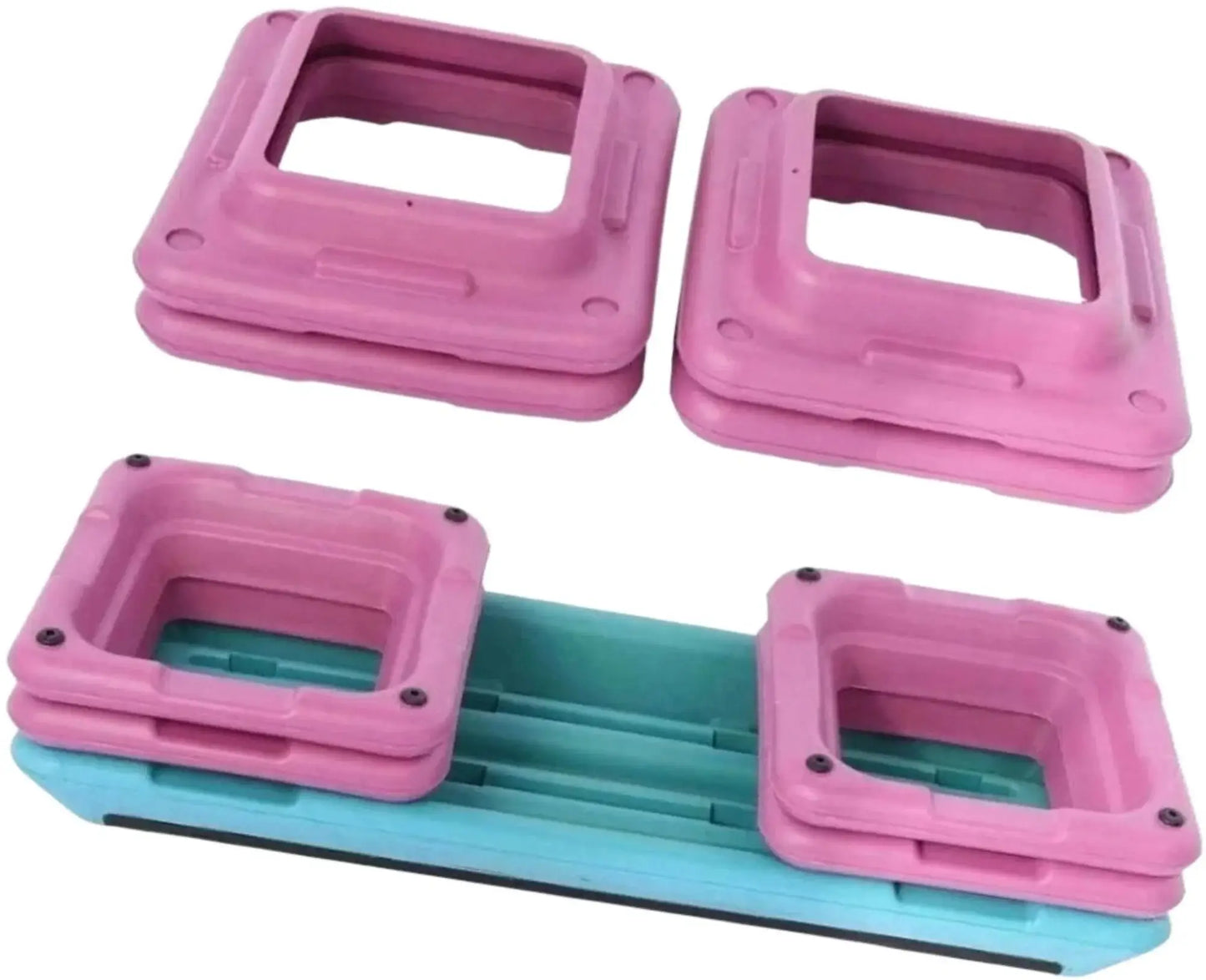 French Fitness - Aerobic Step w/ Adjustable Risers (New) - Angled View