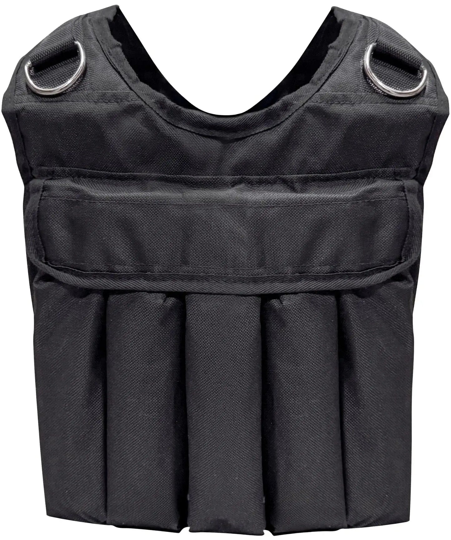French Fitness - Adjustable Weighted Vest, 20 lbs (New) - Rear View