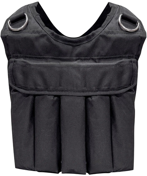 French Fitness - Adjustable Weighted Vest, 20 lbs (New) - Rear View