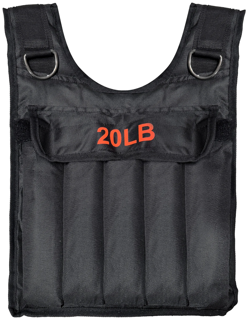 French Fitness Adjustable Weighted Vest, 20 lbs (New)