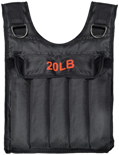 French Fitness - Adjustable Weighted Vest, 20 lbs (New) - Front View