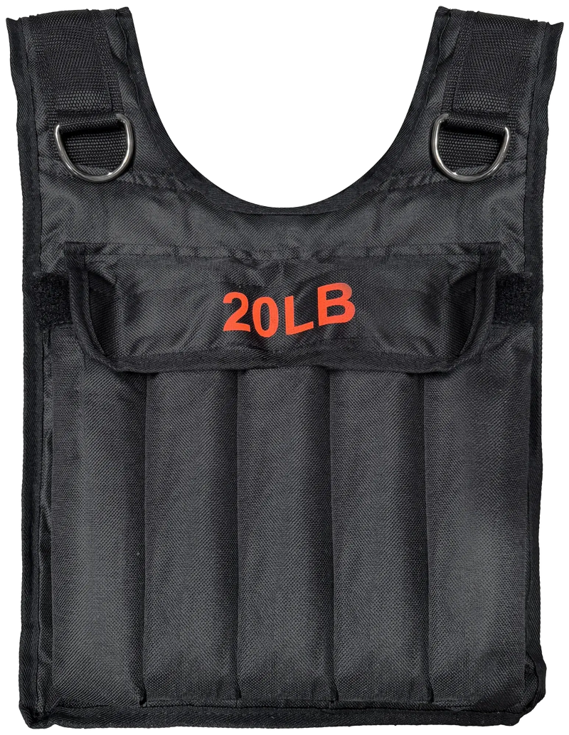 French Fitness - Adjustable Weighted Vest, 20 lbs (New) - Front View
