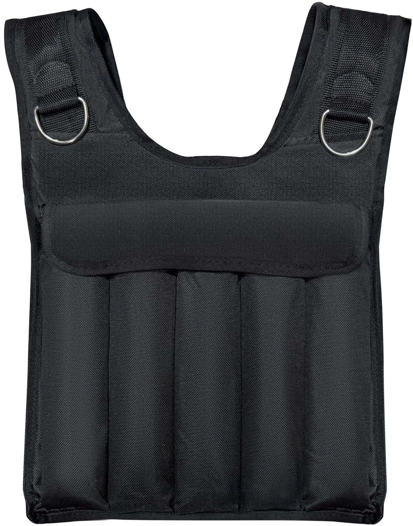 French Fitness - Adjustable Weighted Vest, 40 lbs (New) - Rear View