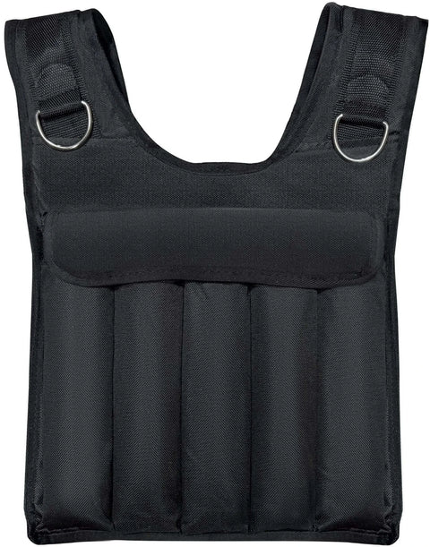 French Fitness - Adjustable Weighted Vest, 40 lbs (New) - Rear View