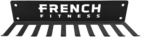 French Fitness - Belt & Band Hanger Wall Mounted Rack (New) - Front View