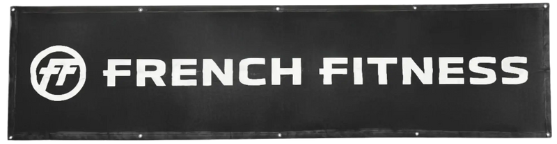 French Fitness Vinyl Mesh 24" x 96" Horizontal Banner (New) Image