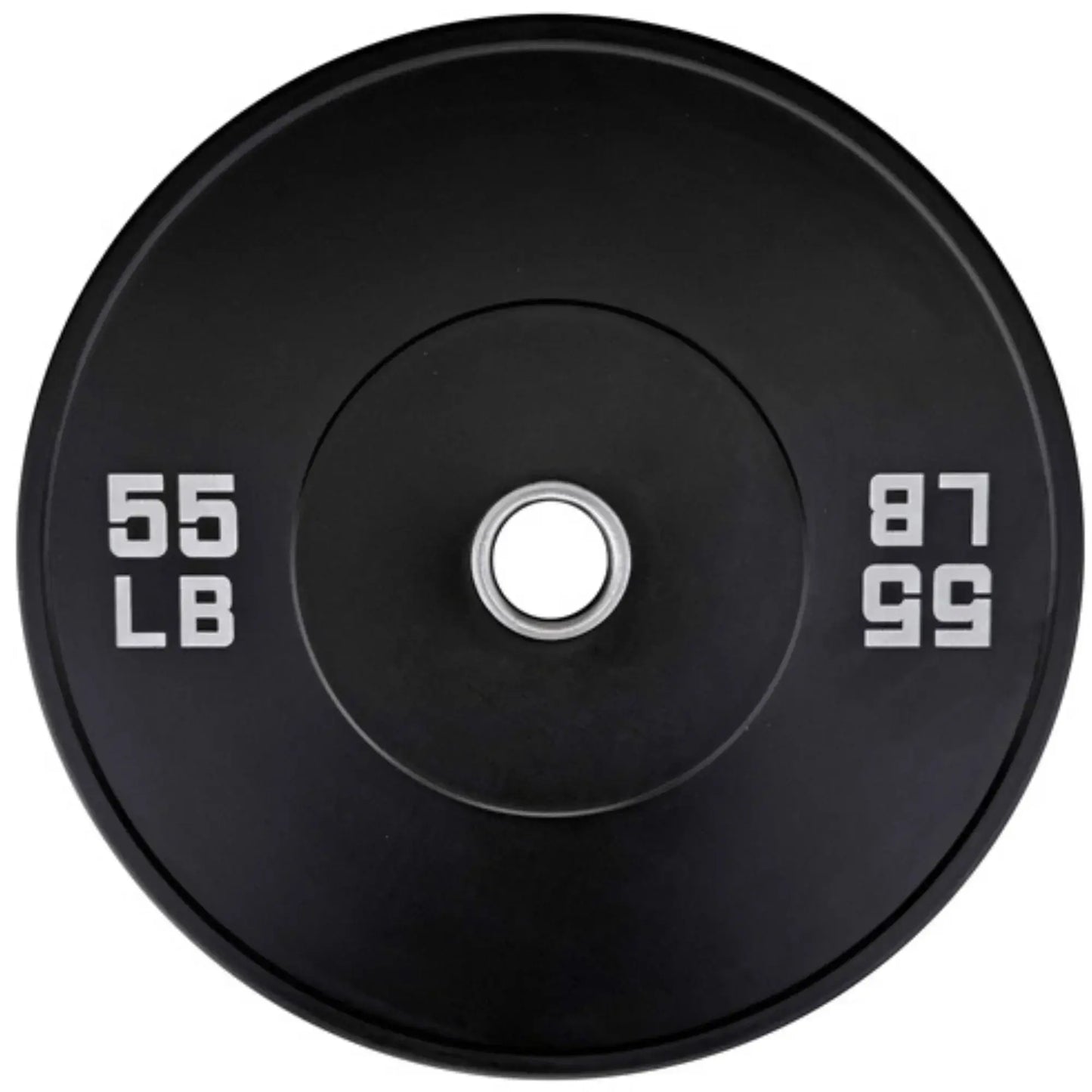 French Fitness Olympic Black Bumper Plate Set 320 lbs - Blank (New) Image 5