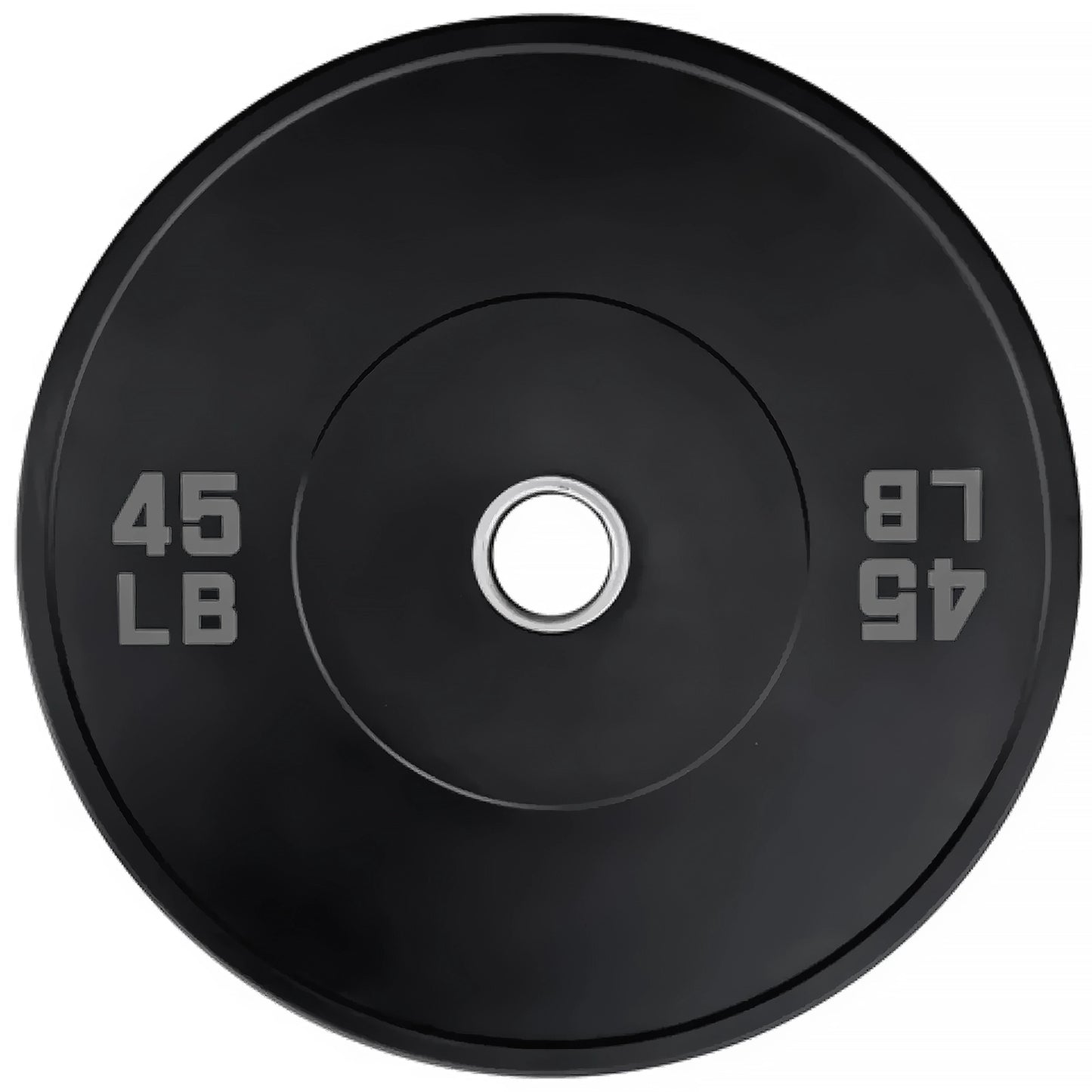 French Fitness Olympic Black Bumper Plate Set 370 lbs - Blank (New)
