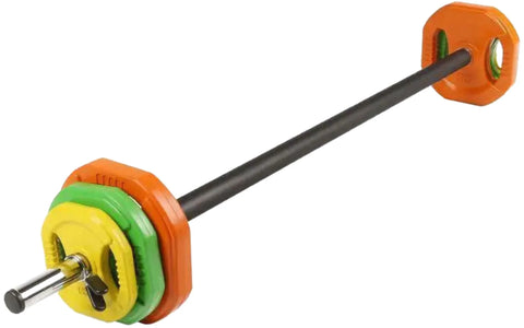 French Fitness Aerobic Bar & Plate Rack - Fits 20 Sets (New)