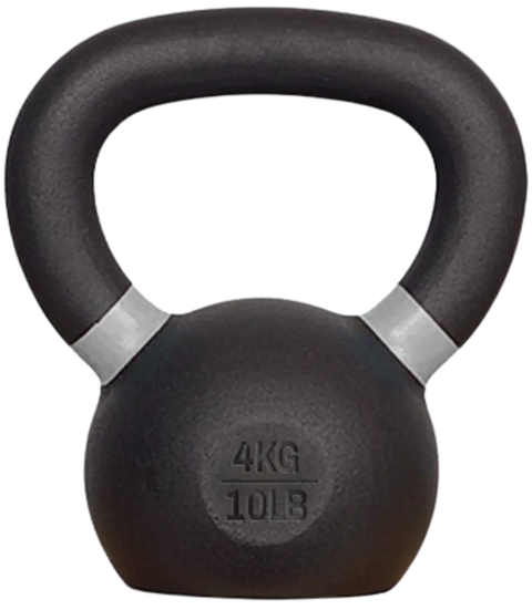 French Fitness - Cast Iron Kettlebell 10 lbs (New) - Front View