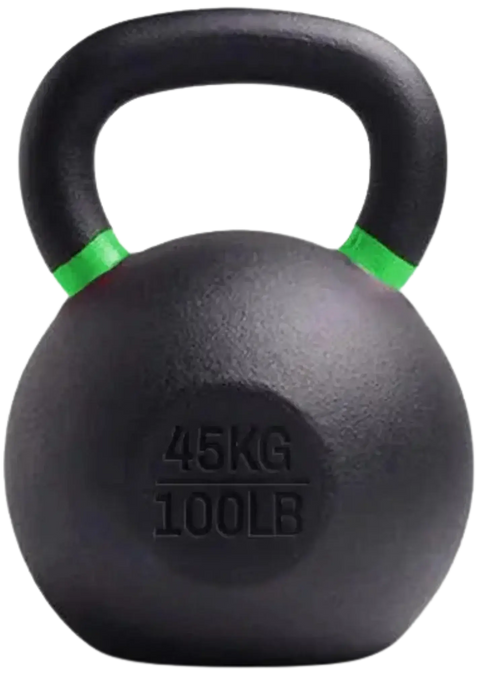 French Fitness - Cast Iron Kettlebell 100 lbs (New) - Front View