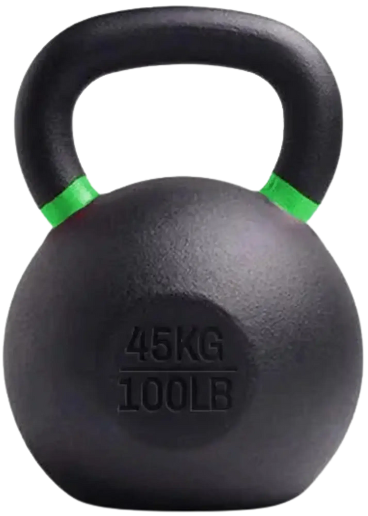 French Fitness - Cast Iron Kettlebell 100 lbs (New) - Front View