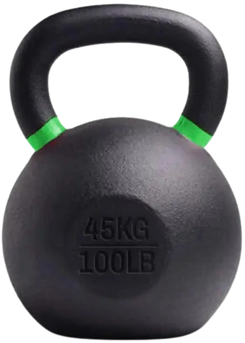 French Fitness - Cast Iron Kettlebell 100 lbs (New) - Front View