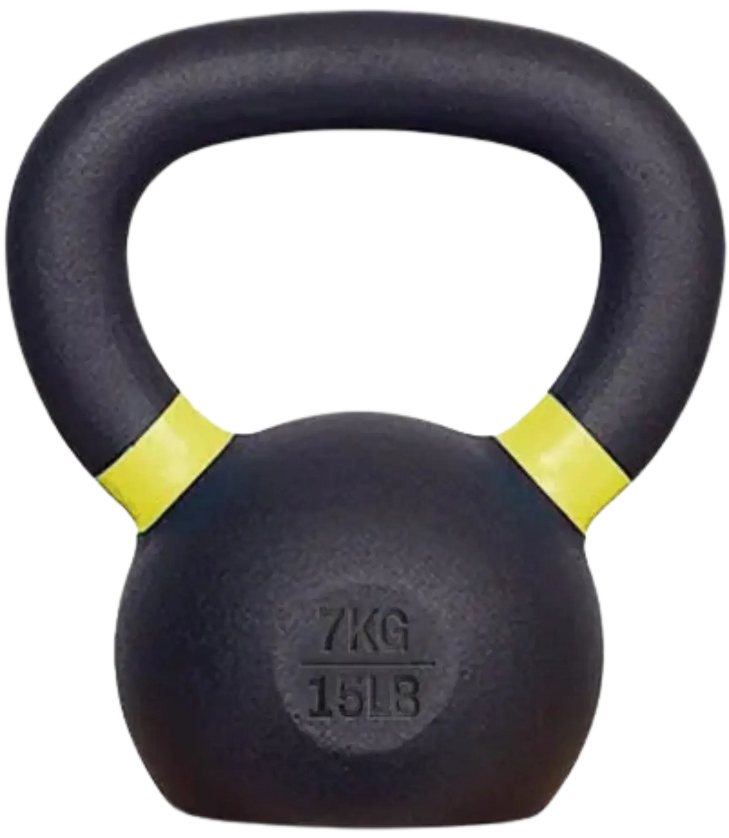 French Fitness - Cast Iron Kettlebell 15 lbs (New) - Front View