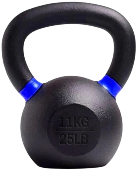 French Fitness - Cast Iron Kettlebell 25 lbs (New) - Front View