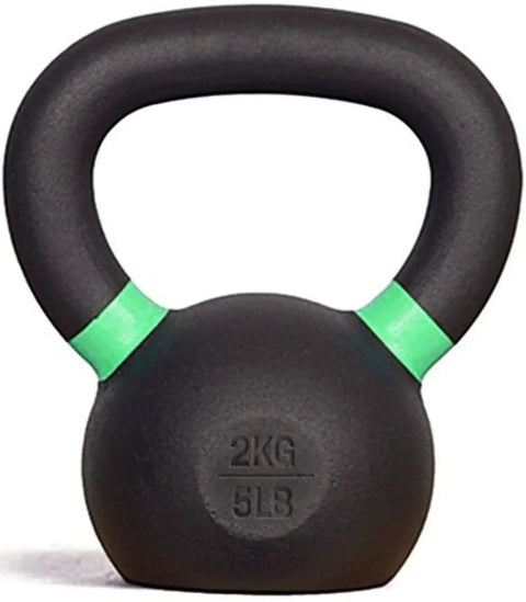 French Fitness - Cast Iron Kettlebell Set 5-30 lbs (New) - Front View
