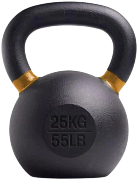 French Fitness - Cast Iron Kettlebell 55 lbs (New) - Front View