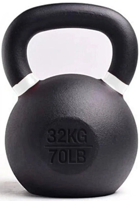 French Fitness - Cast Iron Kettlebell Set 5-80 lbs (New) - Front View