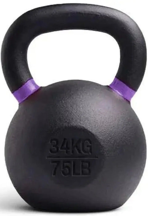 French Fitness - Cast Iron Kettlebell Set 5-80 lbs (New) - Front View