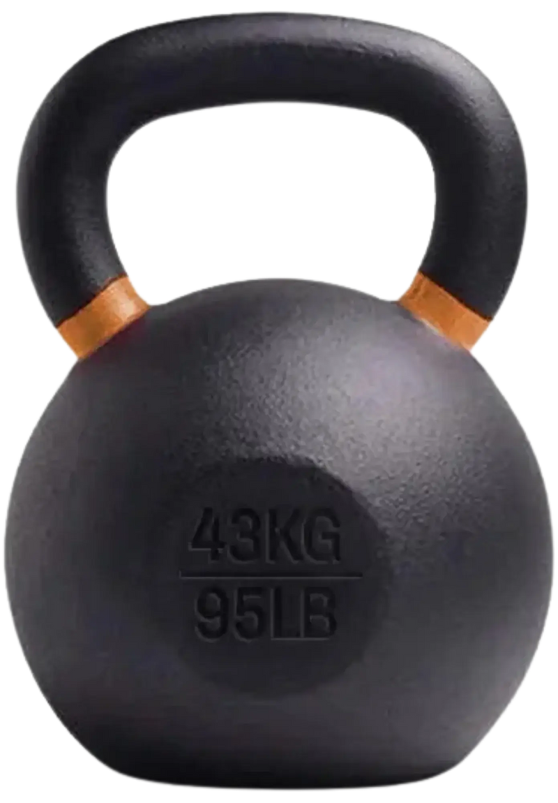 French Fitness - Cast Iron Kettlebell 95 lbs (New) - Front View
