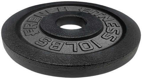 French Fitness - Cast Iron Olympic Weight Plate V1 10 lbs (New) - Front View