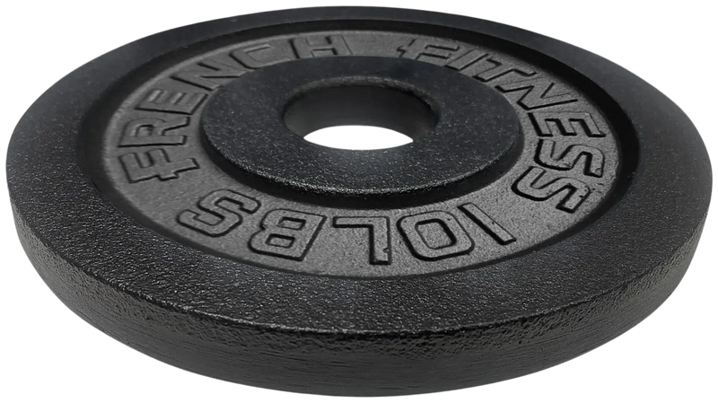 French Fitness - Cast Iron Olympic Weight Plate V1 10 lbs (New) - Front View
