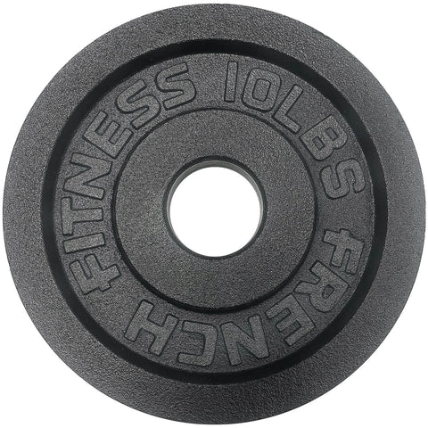 French Fitness Cast Iron Olympic Weight Plate V1 Set 350 lbs (New)
