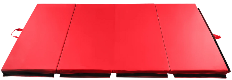 French Fitness 8' x 6' x 2" Crash Mats - 3-Fold 4-Section Folding Gymnastics Mat (New)