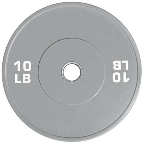 French Fitness Olympic Colored Bumper Plate 10 lbs - Blank (New) Image 2