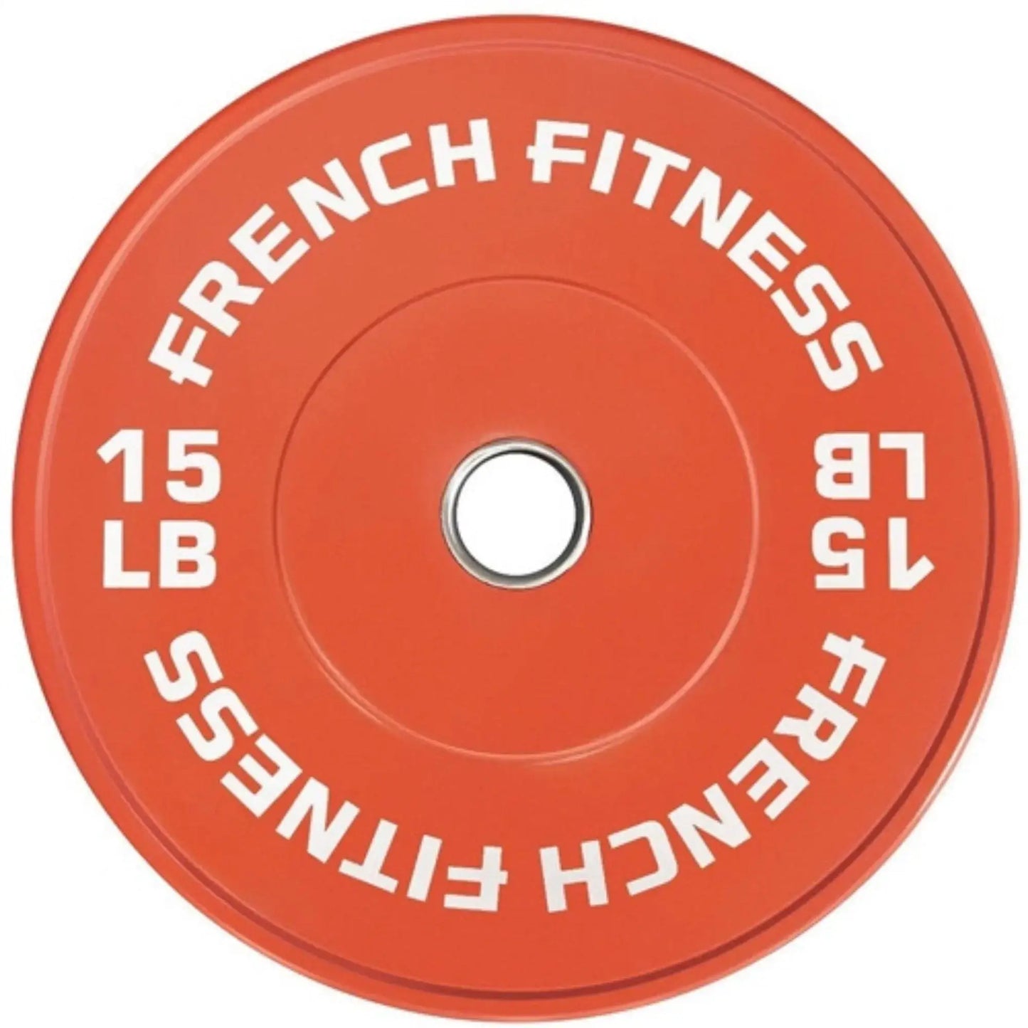 French Fitness Olympic Colored Bumper Plate 15 lbs (New) Image 2