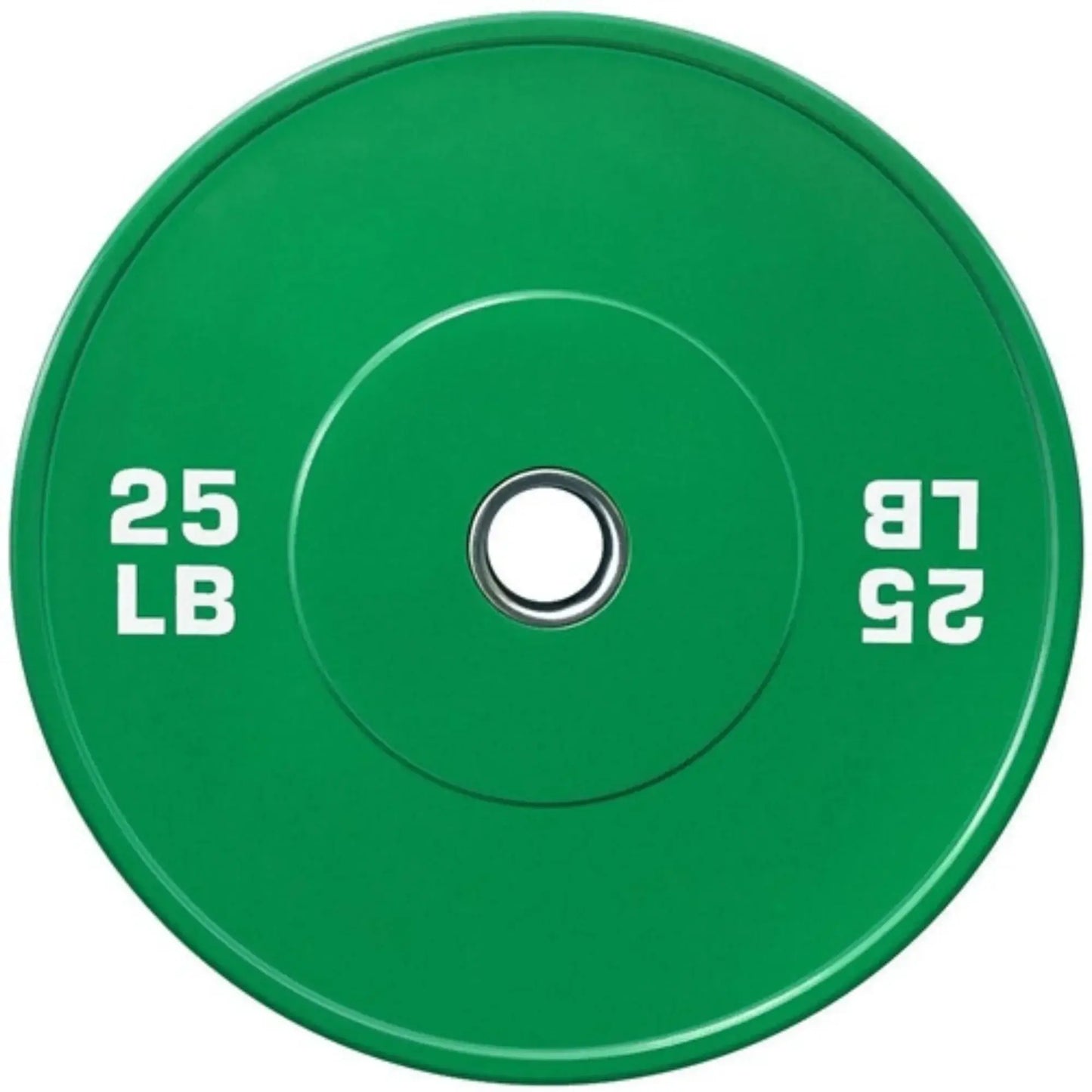 French Fitness Olympic Colored Bumper Plate 25 lbs - Blank (New) Image 2
