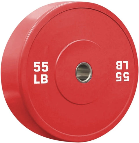 French Fitness Olympic Colored Bumper Plate Set 320 lbs - Blank (New)