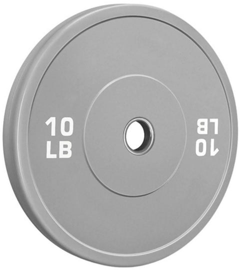 French Fitness Olympic Colored Bumper Plate Set 340 lbs - Blank (New)