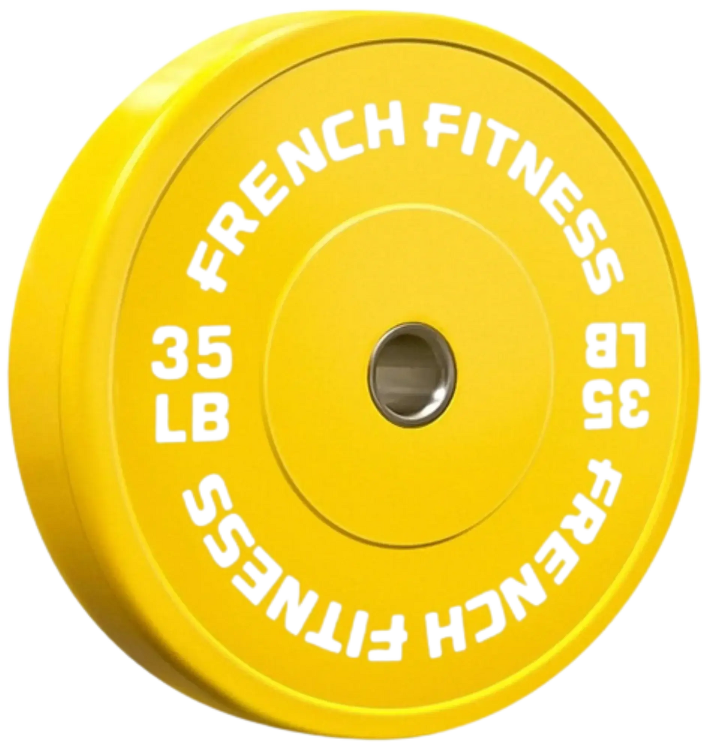 French Fitness Olympic Colored Bumper Plate 35 lbs (New) Image