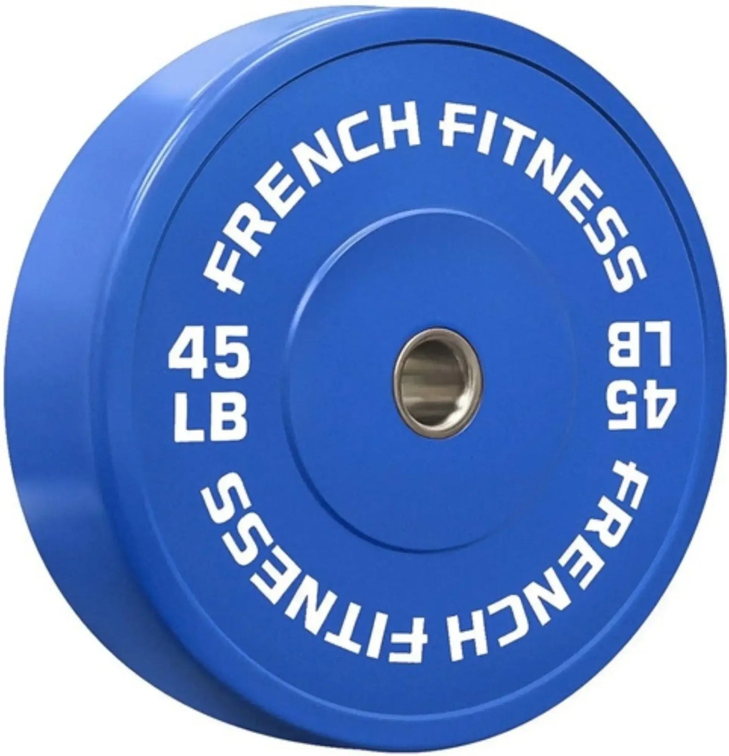 French Fitness Olympic Colored Bumper Plate Set 370 lbs (New) Image 6