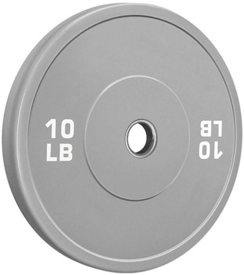 French Fitness Olympic Colored Bumper Plate Set 370 lbs - Blank (New)