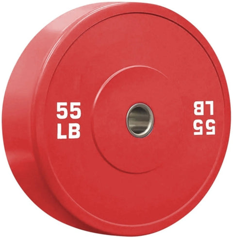 French Fitness Olympic Colored Bumper Plate Set 680 lbs - Blank (New)