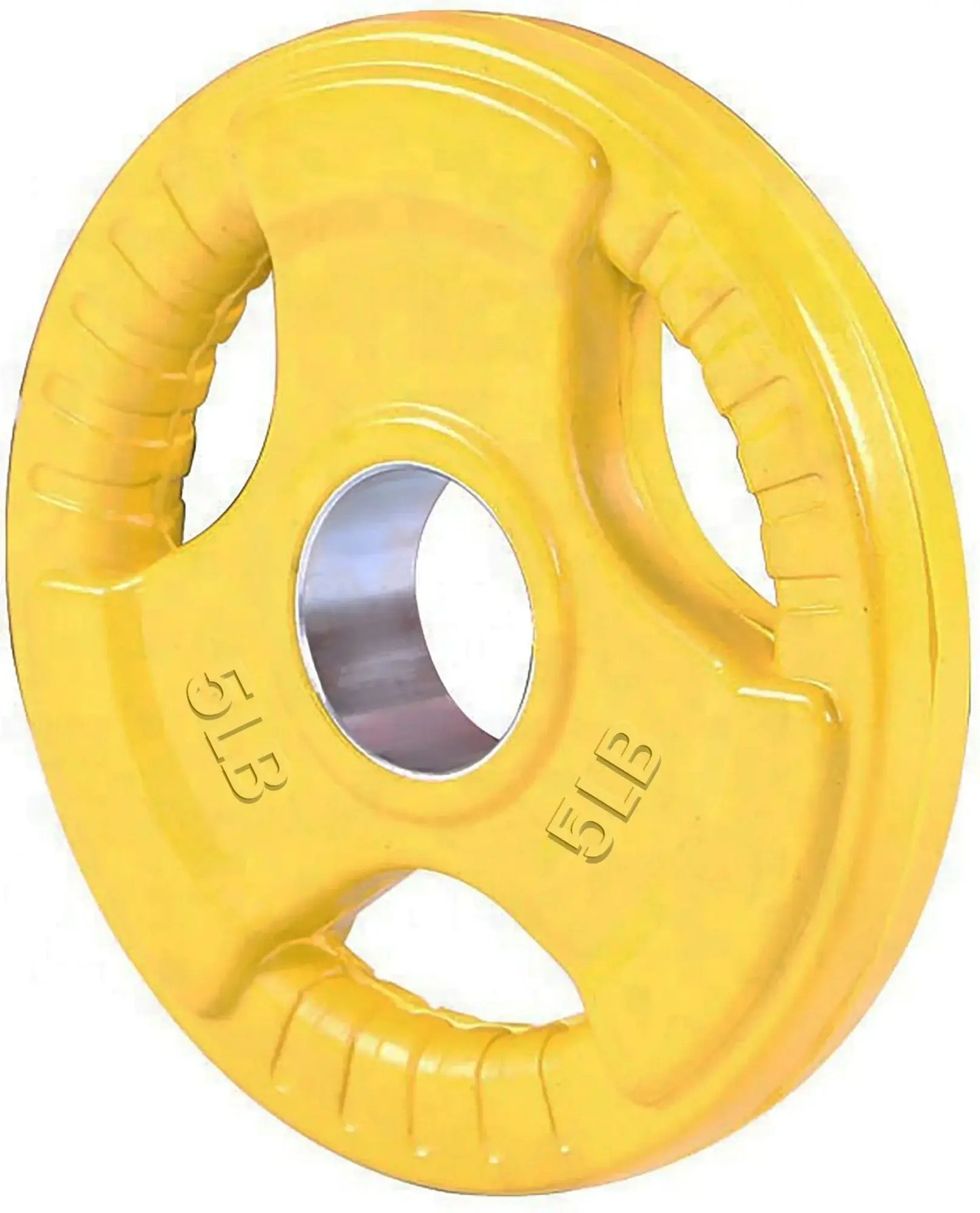 French Fitness Colored Rubber Grip Olympic Plate Set 170 lbs (New) Image 9