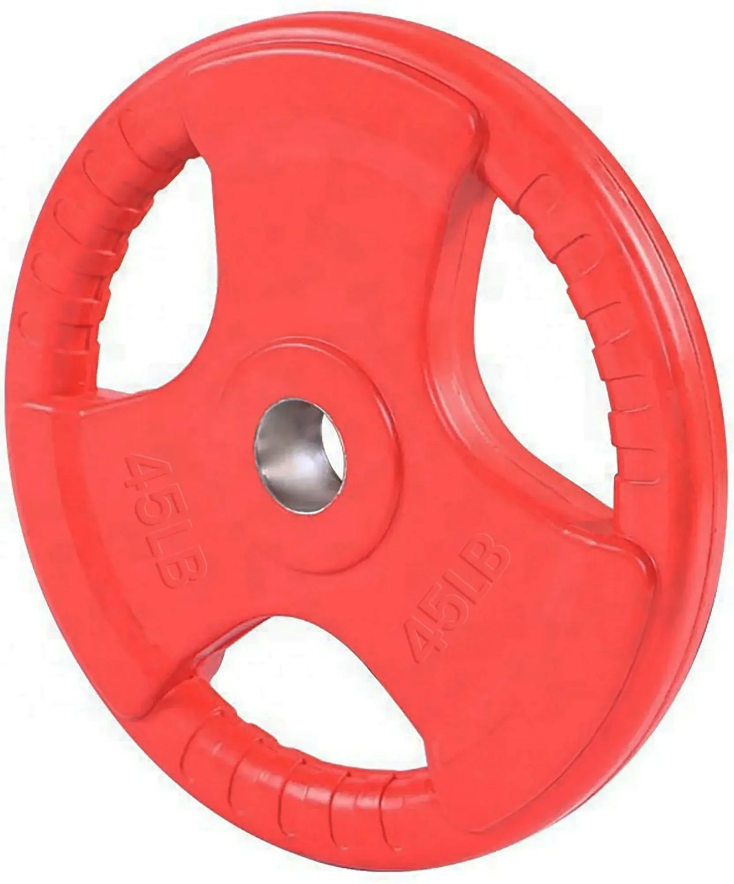 French Fitness Colored Rubber Grip Olympic Plate Set 260 lbs (New) Image 6