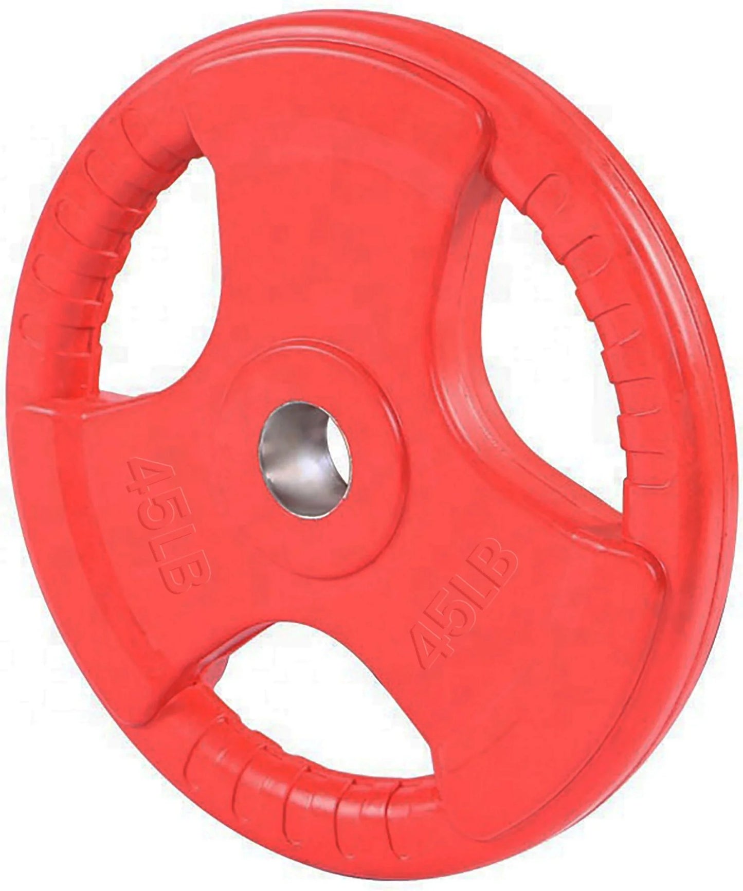 French Fitness Colored Rubber Grip Olympic Plate Set 350 lbs (New) Image 6
