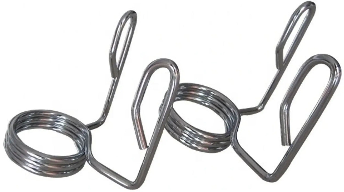 French Fitness Colored Rubber Grip Weight Plate Set w/7 ft Olympic Bar 395 lbs (New) Image 4