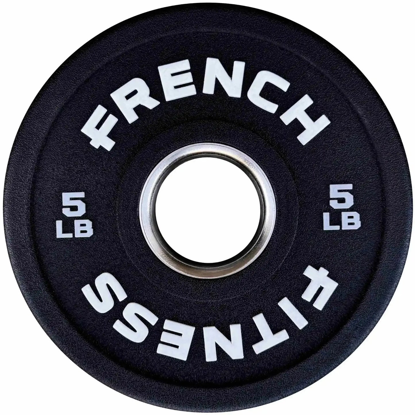 French Fitness Competition Urethane Bumper Plate 5 lb Black (New) Image 2