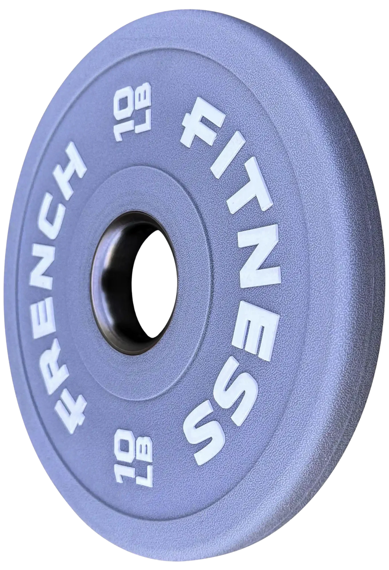 French Fitness Competition Urethane Bumper Plate 10 lb Colored (Grey) (New)