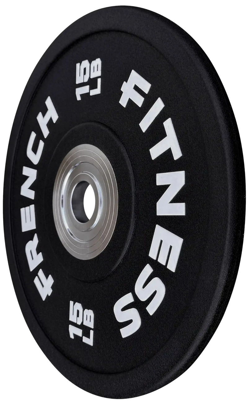 French Fitness Competition Urethane Bumper Plate 15 lb Colored (Black) (New)