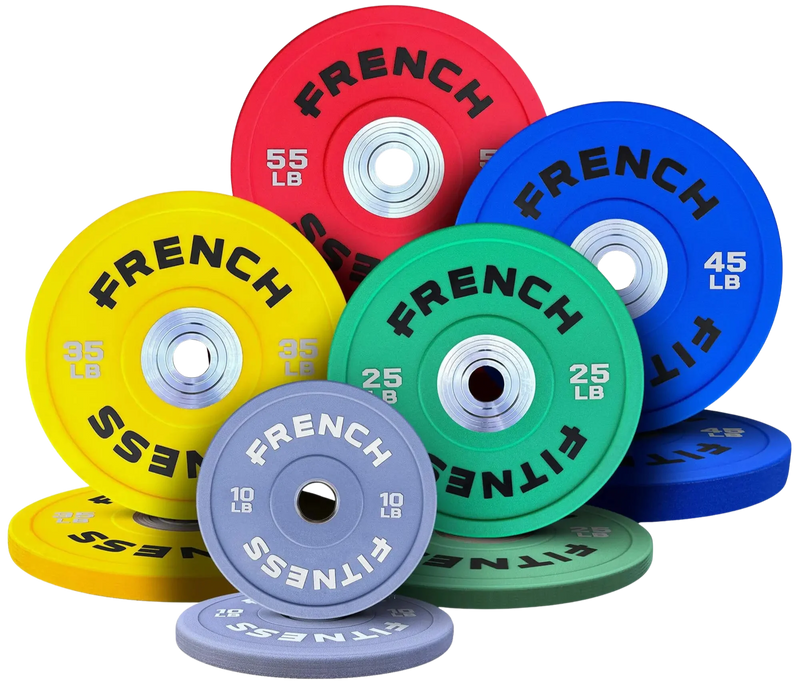 French Fitness Competition Urethane Bumper Plate 340 lb Colored (New)