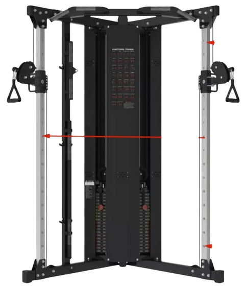 French Fitness DAP50 Dual Adjustable Pulley - 83" Tall (New)